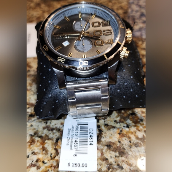 Diesel Double Down 2.0 Gun Metal Stainless Steel - Picture 6 of 6